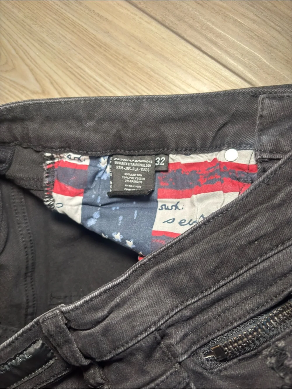 Men's Distressed Black Rockstar Original